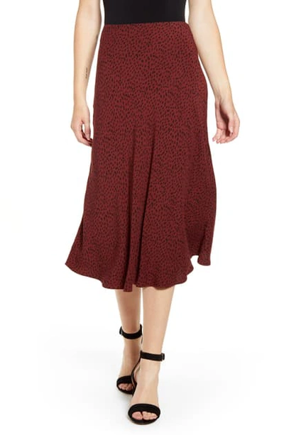 Shop Rails Anya Print Midi Skirt In Rust Spotted