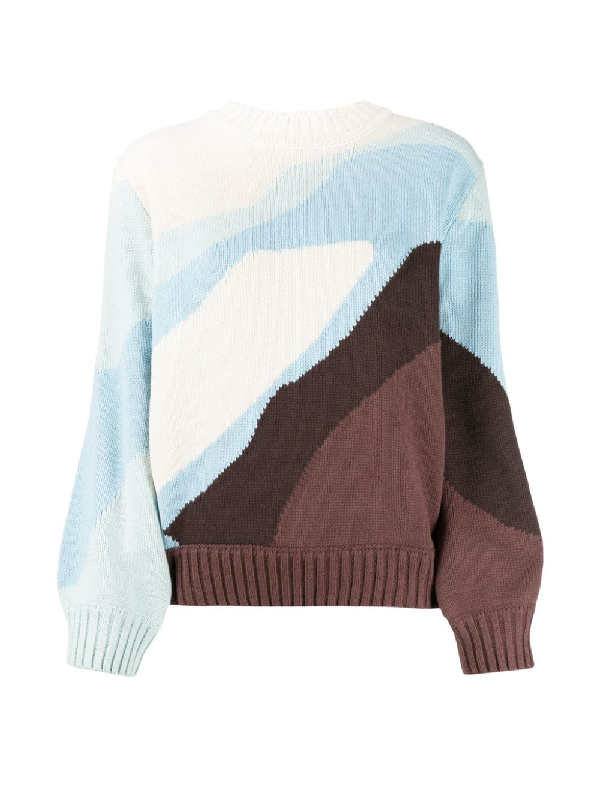 House Of Sunny Colour-block Jumper In Blue | ModeSens