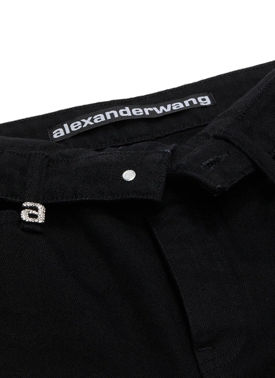 Shop Alexander Wang X Lane Crawford Flip Waist Jeans In Black