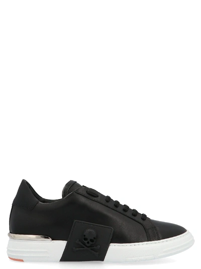 Shop Philipp Plein Black Sneakers