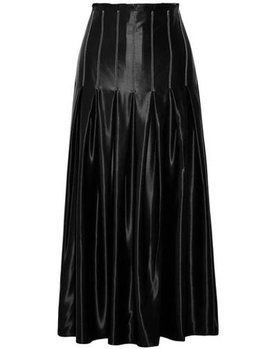 Shop Beaufille Long Skirts In Black