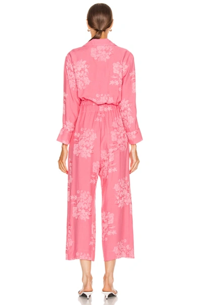 Shop Icons Objects Of Devotion Draper Jumpsuit In Shadow Rose