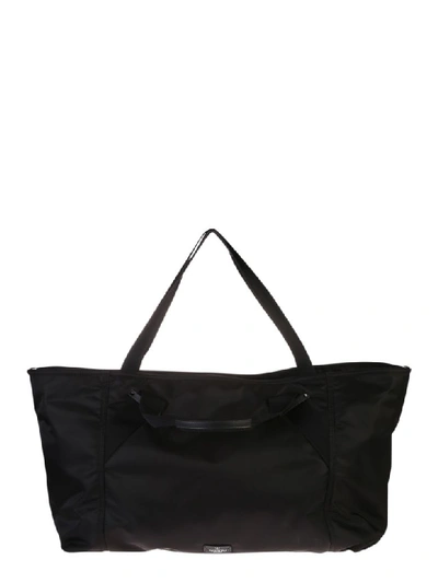 Shop Valentino Branded Duffle Bag In Black