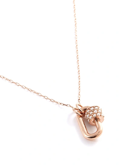 Shop Marla Aaron 2 Loop 14k Rose Gold Square Link Chain