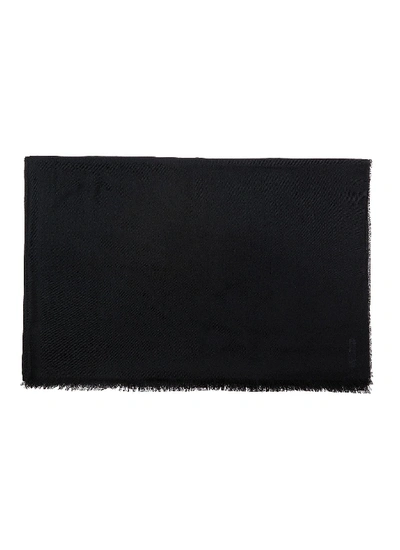 Shop Johnstons Of Elgin Tissue Blanket Cashmere Scarf In Black,black