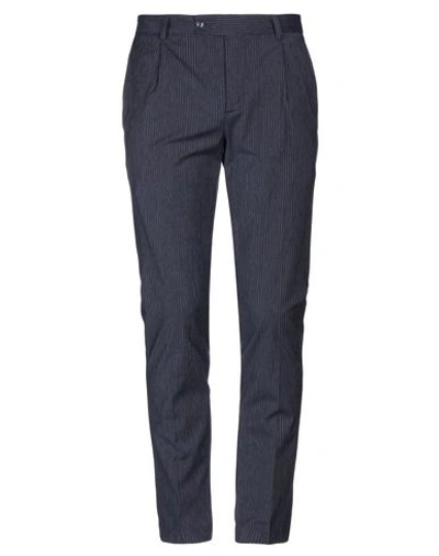 Shop Grey Daniele Alessandrini Man Pants Midnight Blue Size 36 Wool, Polyester, Viscose, Elastane