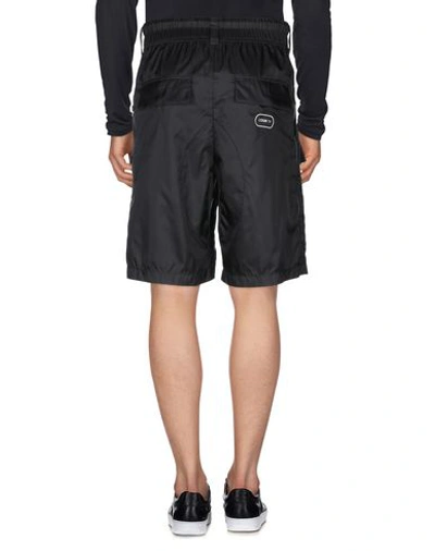 Shop Marcelo Burlon County Of Milan Marcelo Burlon Man Shorts & Bermuda Shorts Black Size 34 Polyamide, Polyester