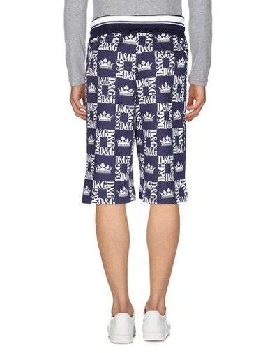 Dolce & Gabbana Man Shorts & Bermuda Shorts Midnight Blue Size 40 Cotton In Dark Blue