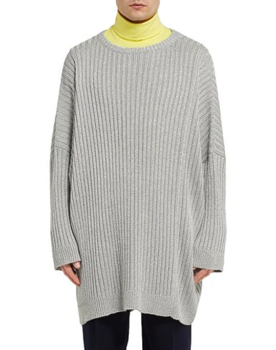 Shop Raf Simons Sweaters In Light Grey