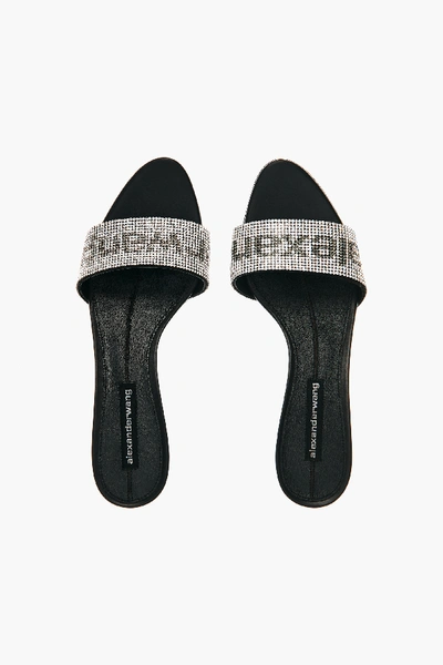 Shop Alexander Wang Jo Logo Sandal In Black