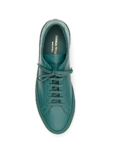 Shop Common Projects Original Achilles Low Sneakers In Green (green)