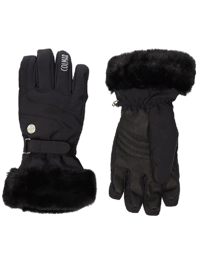 Shop Colmar Waterproof Faux-fur Ski Gloves In Black