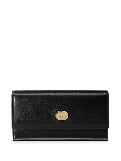 Shop Gucci Gg Continental Wallet In Black