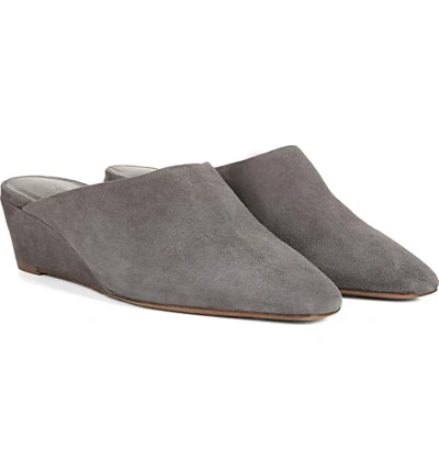 Shop Vince Baxley Mule In Moleskine Suede