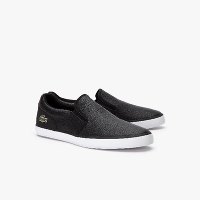 Lacoste Men's Jouer Leather Slip-on Sneakers - 10.5 In Black | ModeSens