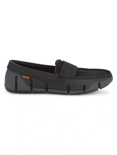 Shop Swims Stride Penny Loafers In Grey