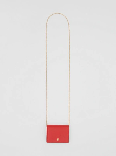 Shop Burberry Gra In Bright Red
