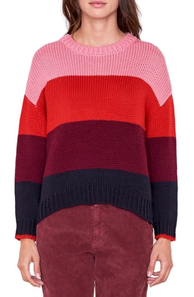 Shop Sundry Multi Stripe Sweater In Multi Thick Stripes