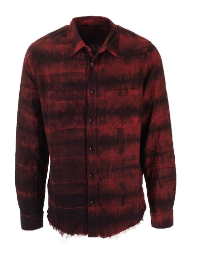 Shop Amiri Red Cotton Shirt