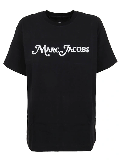 Shop Marc Jacobs Women's Black Cotton T-shirt