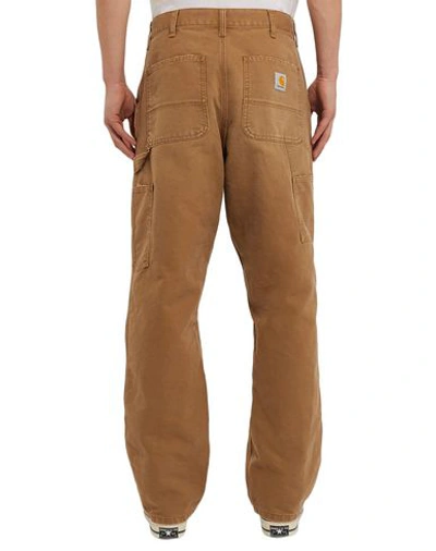 Shop Carhartt Man Pants Brown Size 31w-32l Cotton
