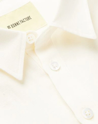 Shop De Bonne Facture Shirts In Ivory