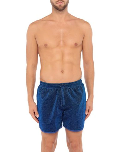 Shop Gcds Swim Shorts In Blue