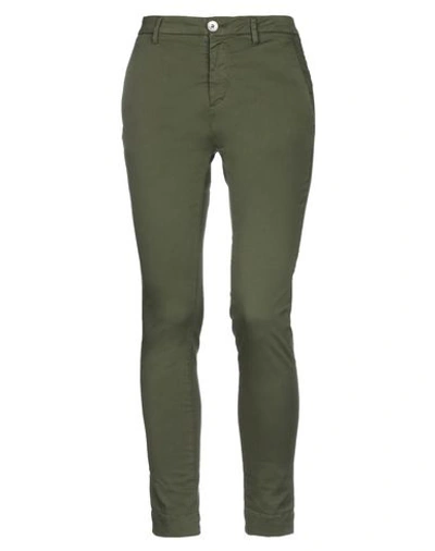 Shop Aglini Casual Pants In Green