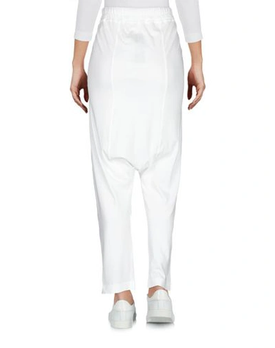 Shop Rick Owens Drkshdw Cropped Pants & Culottes In White