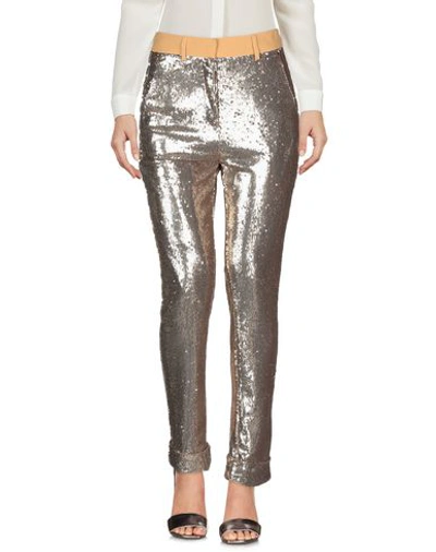 Shop L'autre Chose L' Autre Chose Woman Pants Gold Size 6 Polyester, Polyamide