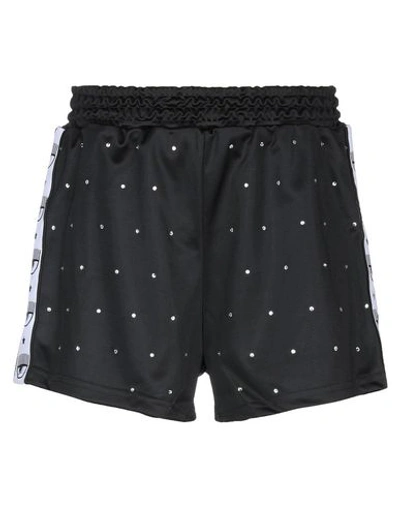 Shop Chiara Ferragni Woman Shorts & Bermuda Shorts Black Size M Polyester