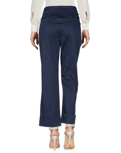 Shop Re-hash Re_hash Woman Pants Midnight Blue Size 24 Cotton, Elastane