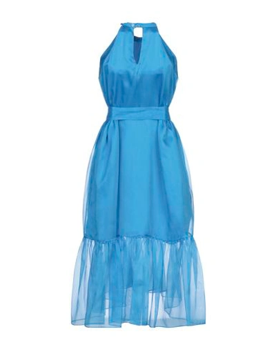 Pinko Midi Dresses In Azure