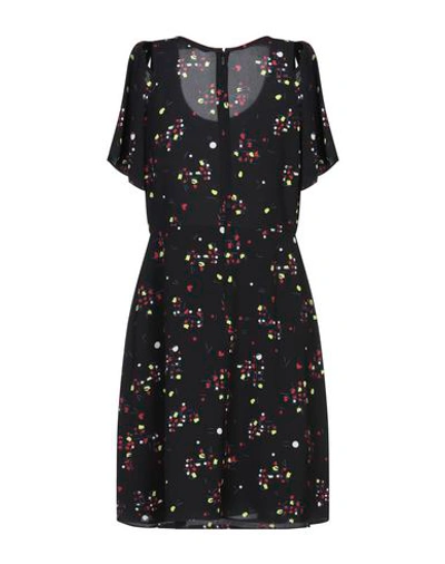 Shop Armani Exchange Woman Mini Dress Black Size 4 Polyester, Elastane