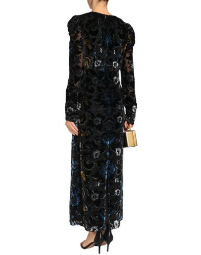 Shop Anna Sui Long Dress In Black