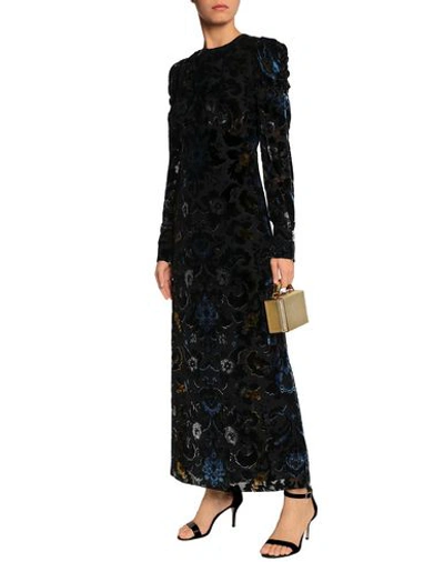 Shop Anna Sui Long Dress In Black