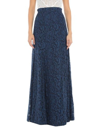 Blumarine Maxi Skirts In Blue