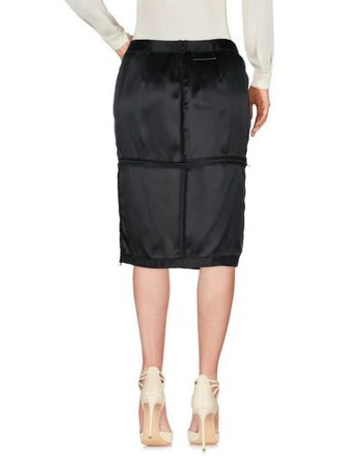 Shop Mm6 Maison Margiela Midi Skirts In Black