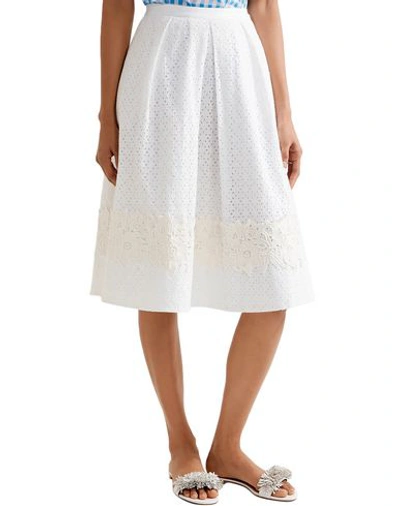 Shop Draper James Midi Skirts In White