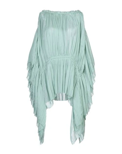 Shop Alberta Ferretti Woman Top Light Green Size 8 Polyester, Silk