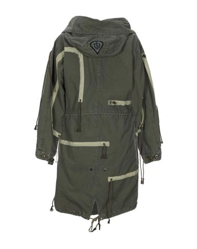 Shop As65 Coat In Military Green