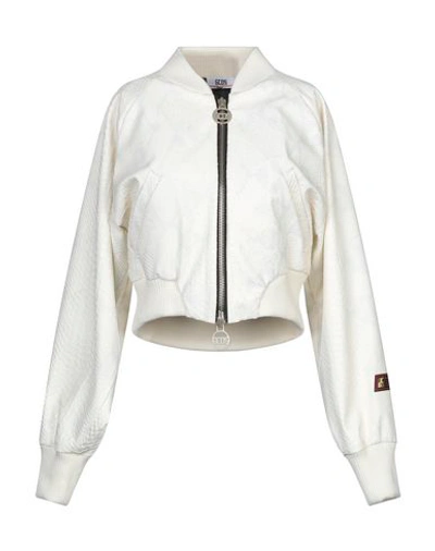 Shop Gcds Bomber In Ivory