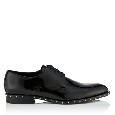 Shop Jimmy Choo Axel Black Patent Leather Lace Up Shoes