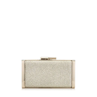 J BOX Platinum Ice Dusty Glitter Clutch Bag