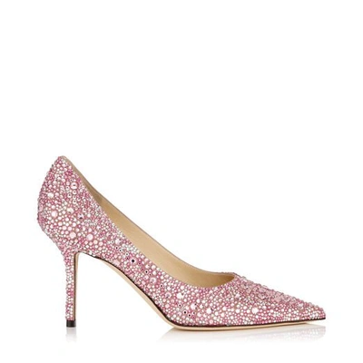 Shop Jimmy Choo Love 85 In Rose Mix