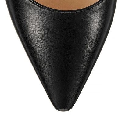 Jimmy Choo Black Leather Pumps In Ballet Pink