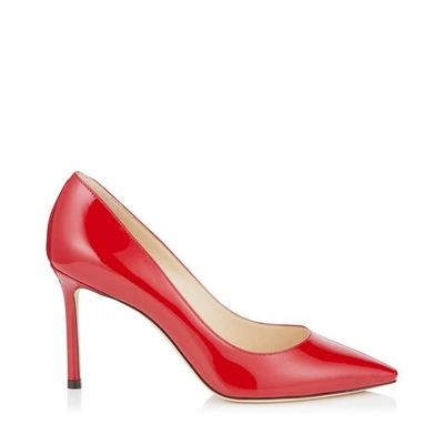 ROMY 85 Red Patent Pointy Toe Pumps