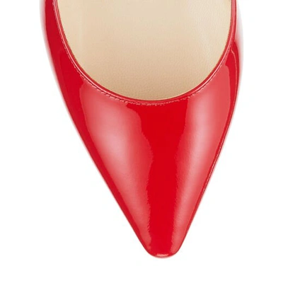 ROMY 85 Red Patent Pointy Toe Pumps