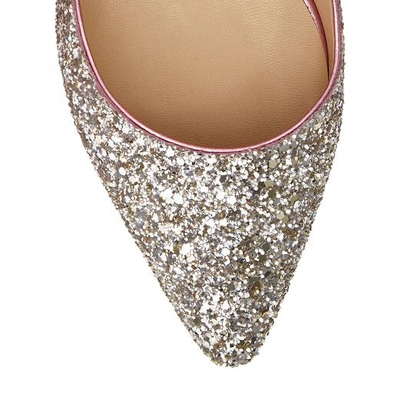 Shop Jimmy Choo Romy 85 In Platinum/flamingo