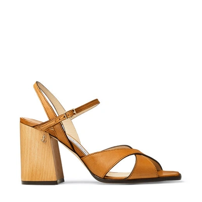 Shop Jimmy Choo Joya 85 In Brown